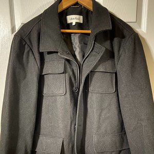 Black Calvin Klein Peacoat